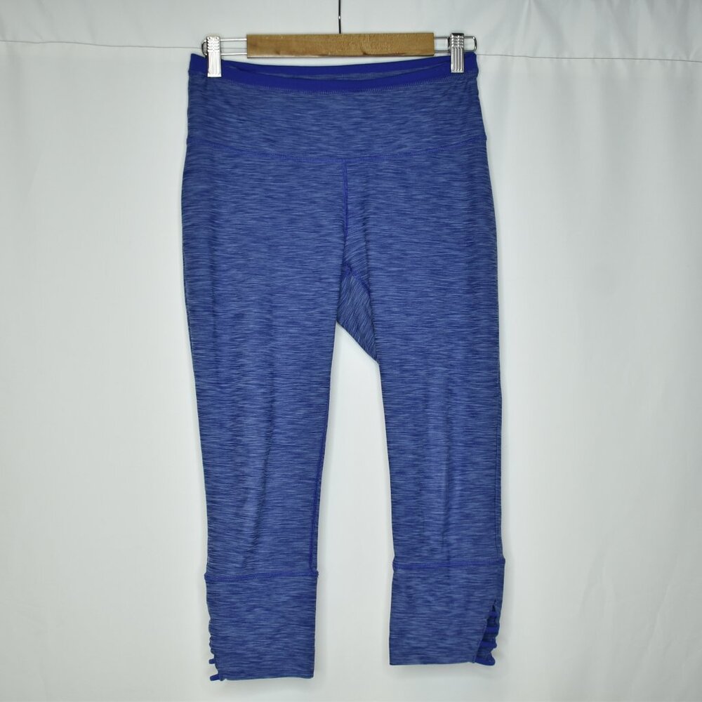 Prana Women's Leggings Tori Capri Cropped Blue Fitness Stretch